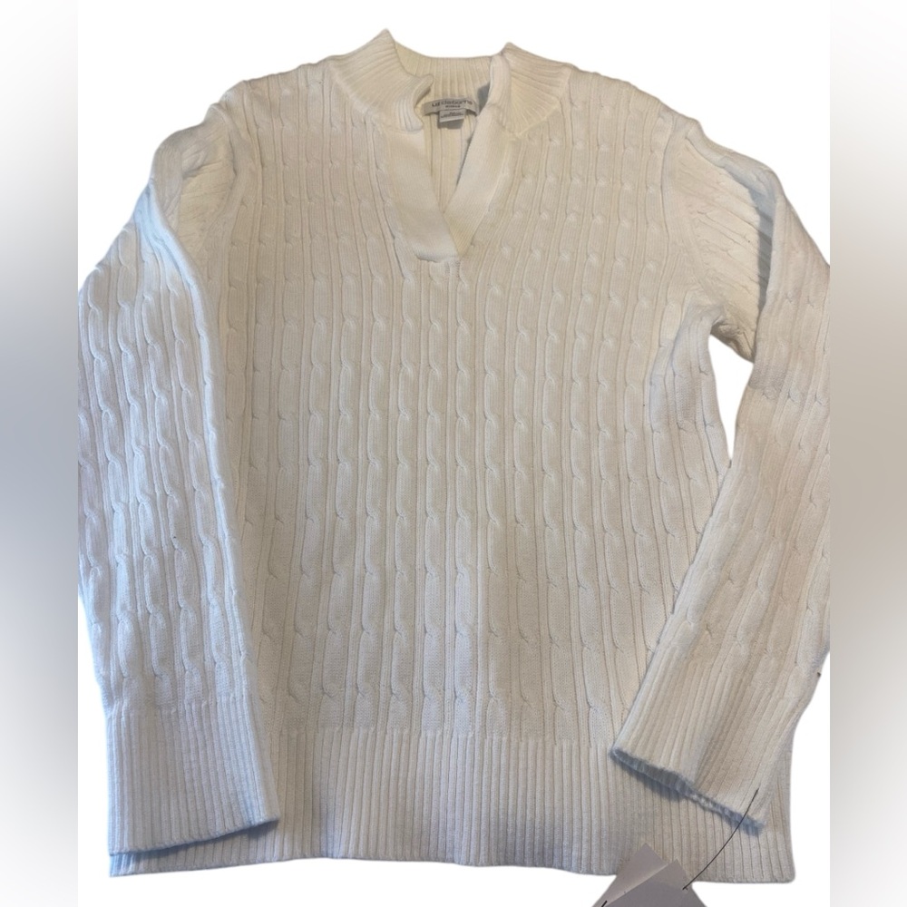 Plus size white v neck sz 2x textured sweater workwear business office nwts
